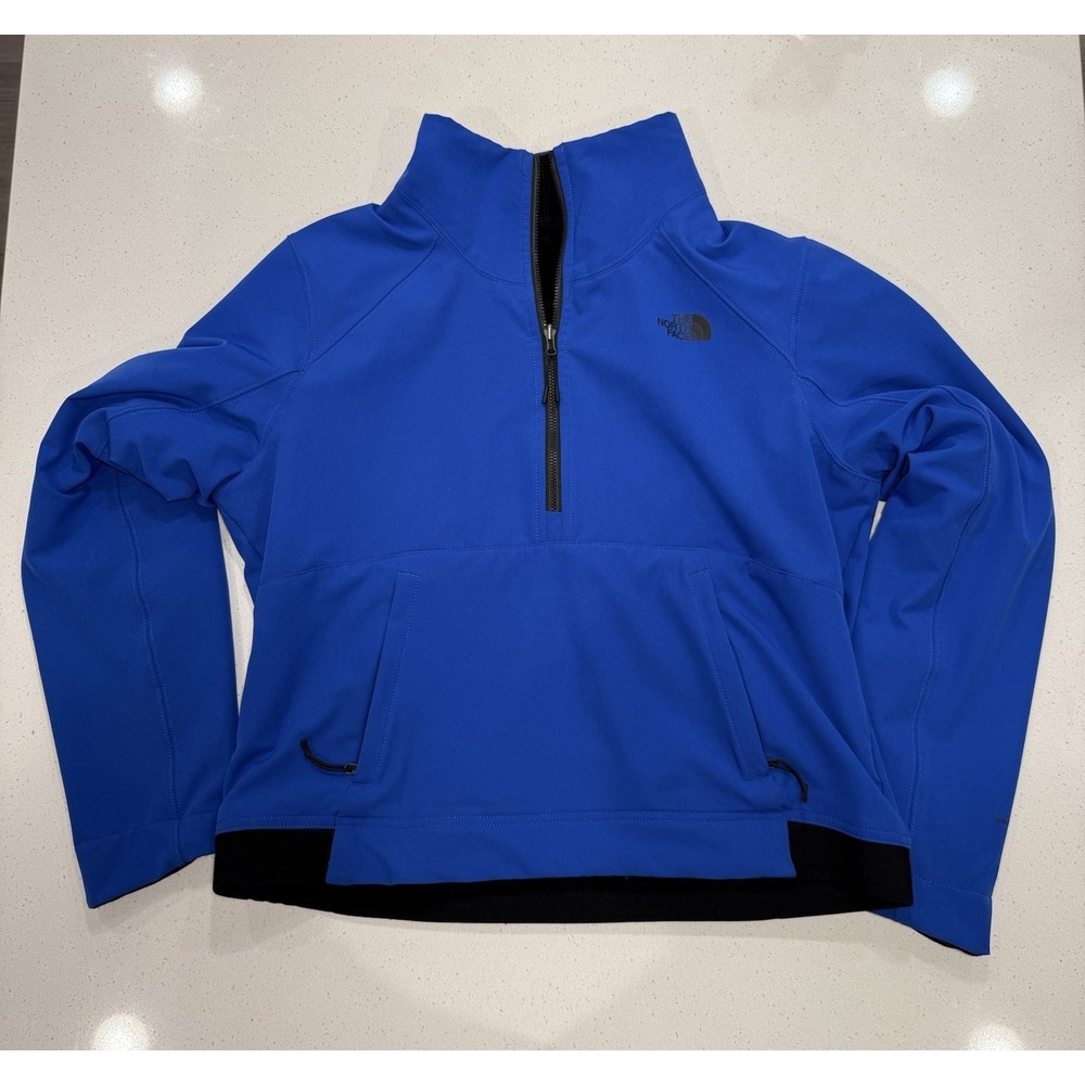 North Face Shelbe Raschel Fleece Pullover Women's Large Blue Reversible